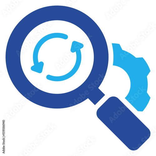 Search Engine Icon Dual Tone Color