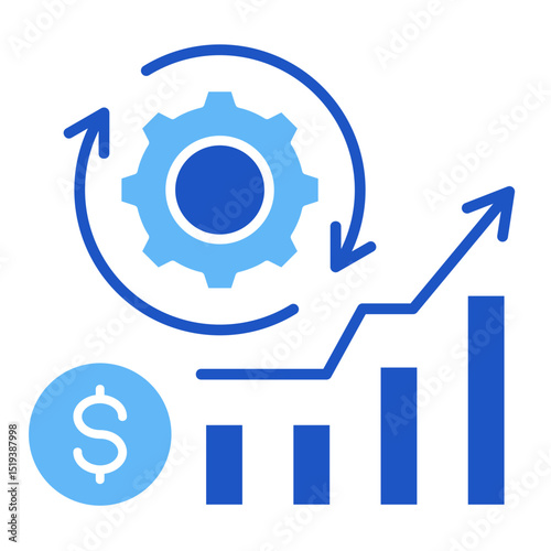 Cost Analysis  Icon Element For Design	