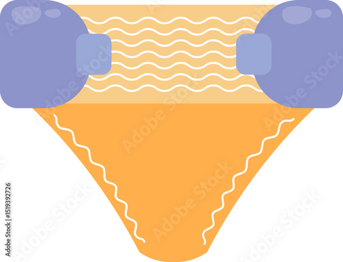 Baby Pampers Pants Illustration