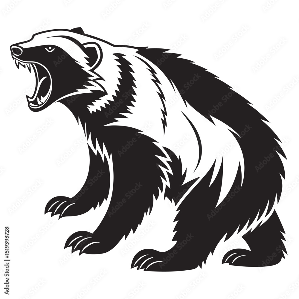 Fototapeta premium vector illustration of a bear