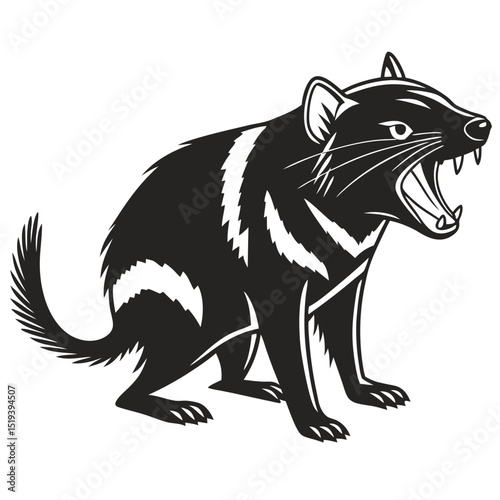 wolf vinyl ready vector illustration