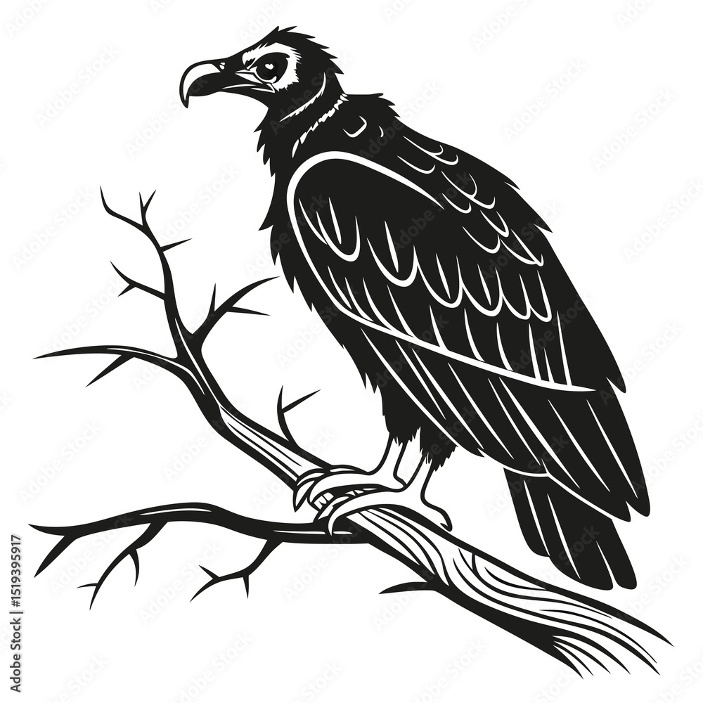 Fototapeta premium eagle on a branch