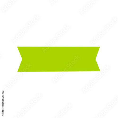 Ribbon label banner