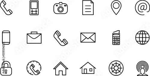 business icon for company  web icon set  phone  na (1).eps