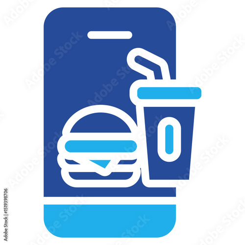 Food App Icon Dual Tone Color