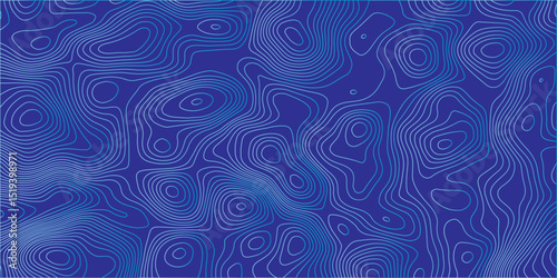 "Create an abstract background featuring blue topographic contour lines on a deep blue gradient surface, evoking a sense of flowing terrain or underwater depth maps."