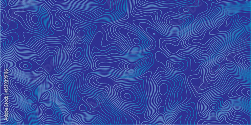 "Create an abstract background featuring blue topographic contour lines on a deep blue gradient surface, evoking a sense of flowing terrain or underwater depth maps."