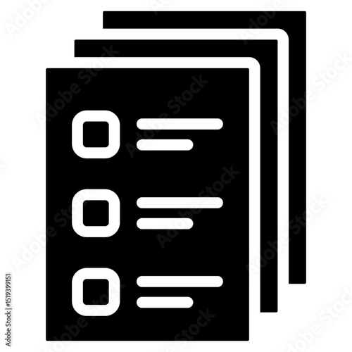 Menu Icon Black Solid
