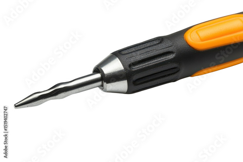 Precision Phillips Head Screwdriver Repair Tools Tightening Mechanic Equipment Gear Fix Orange on transparent background