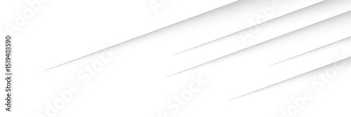 Paper sheet shadow effect. 3D line edge shape. Transparent realistic sheet dividers. Web banner vector drop soft shadows.