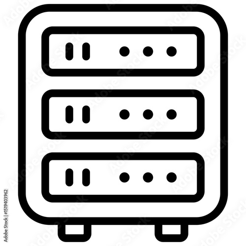 Server Icon Outline