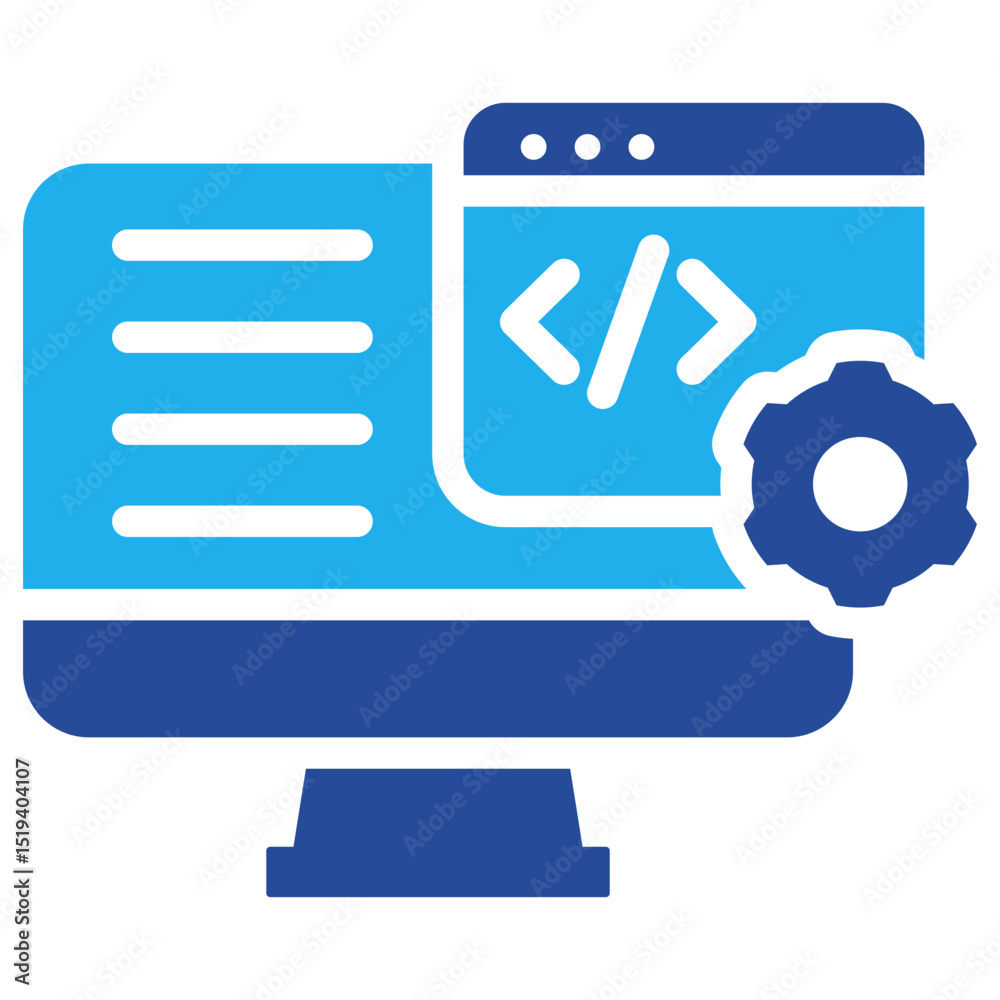 Webdev Icon Dual Tone Color Webdev Icon Dual Tone Color