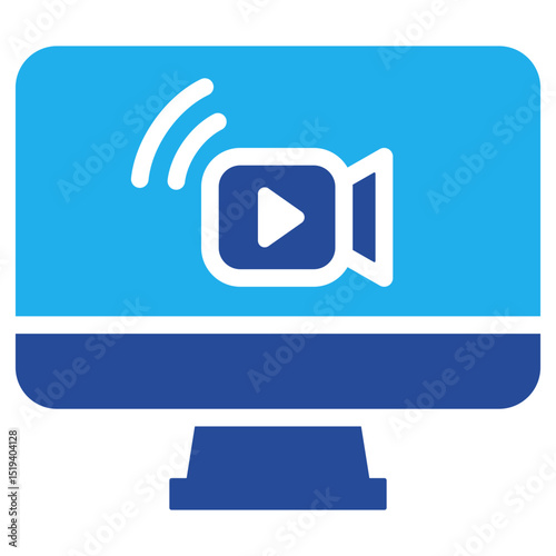 Streaming Icon Dual Tone Color