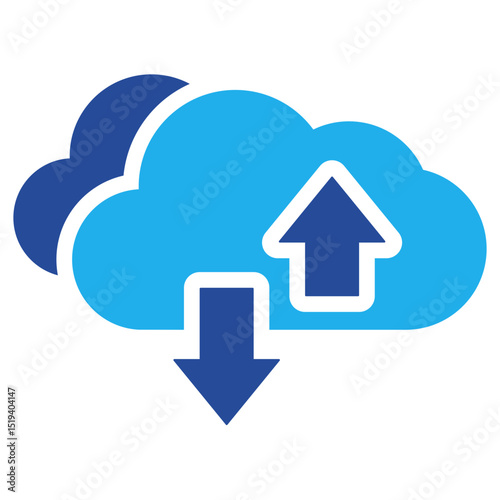 Cloud Icon Dual Tone Color