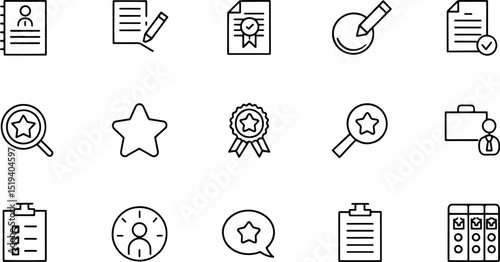 assessment and evaluation icon set with evaluation (1).eps