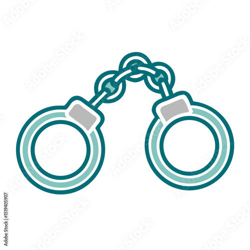 Handcuffs symbolizing law enforcement and justice system actions in crime and punishment scenarios