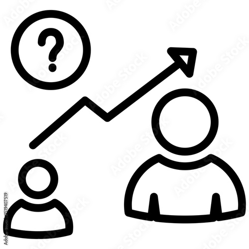 Demand Forecast Icon Outline