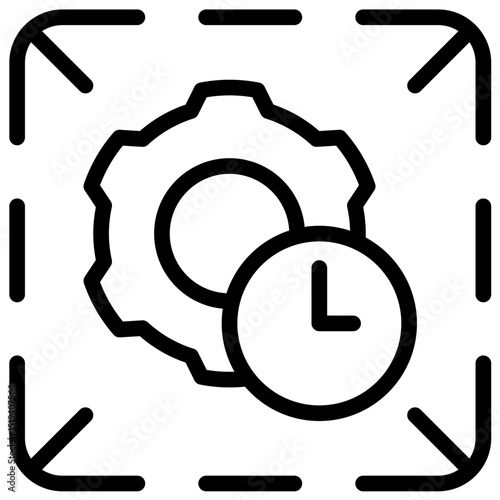 Capacity Planning Icon Outline