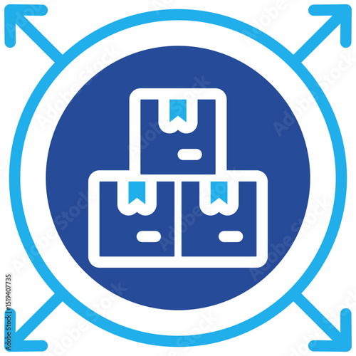Distribution Icon Dual Tone Color