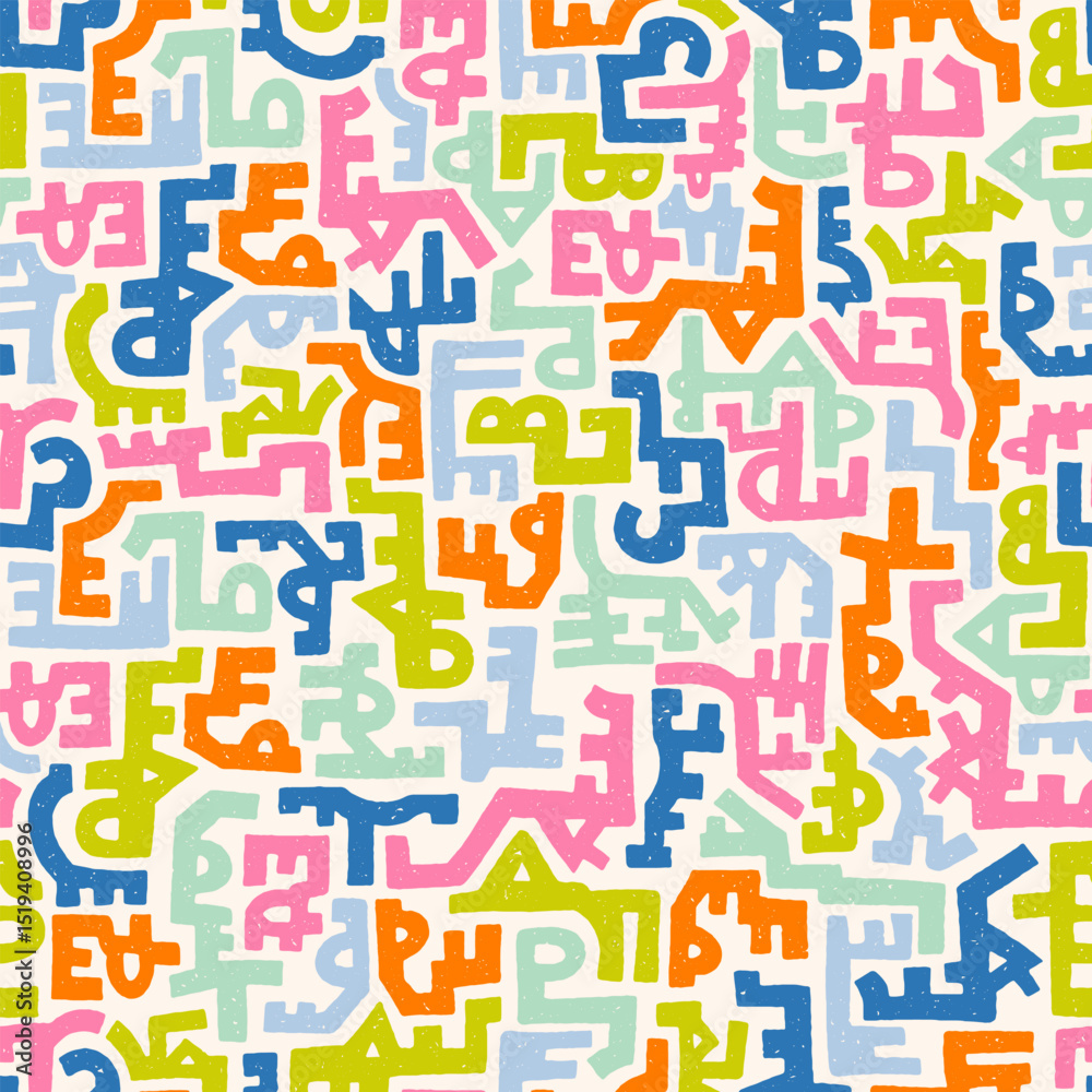 Hand drawn abstract seamless pattern, ethnic inspired background, simple style - great for textiles, banners, wallpapers, wrapping - vector design Hand drawn abstract seamless pattern, ethnic inspired background, simple style - great for textiles, banners, wallpapers, wrapping - vector design
