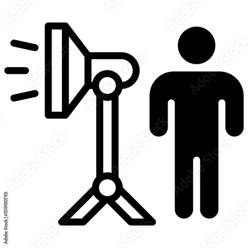 Studio Lighting Setup Icon
