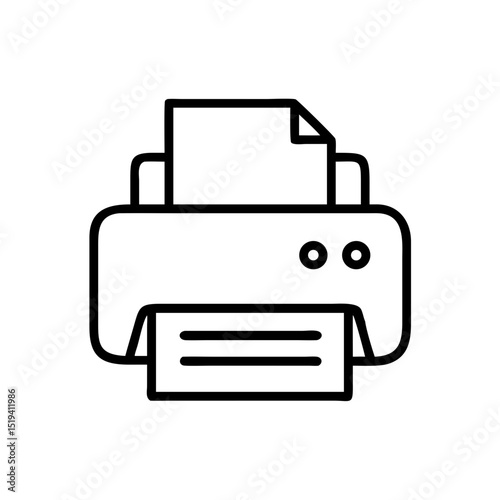 Printer printing document in office setting during daylight hours for efficient workflow