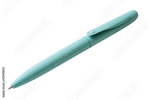 A light blue colored pen