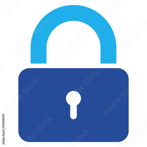 Padlock Icon Dual Tone Color