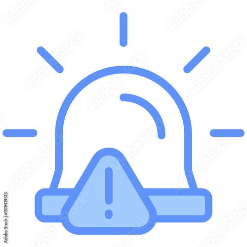 Alert Icon Outline Blue