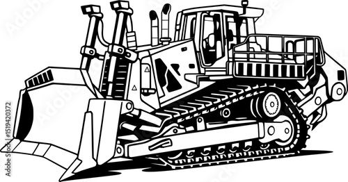 Bulldozer mining , heavy duty construction equipment