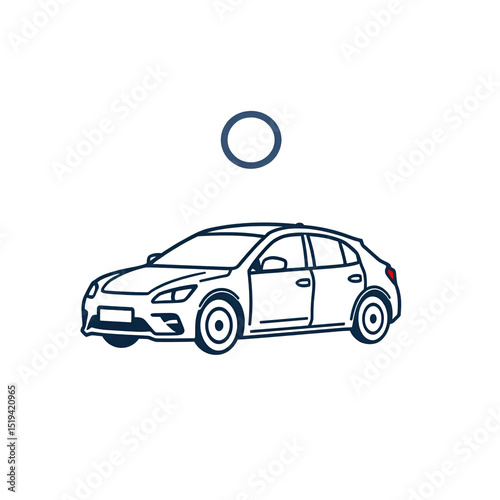 car sunroof or sunshine roof linear icon. Modern outline car sunroof or sunshine roof logo concept on white background from car parts collection