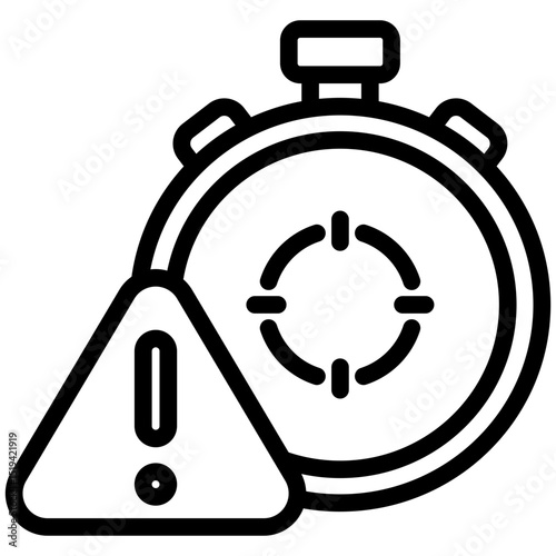 Deadline Icon Outline