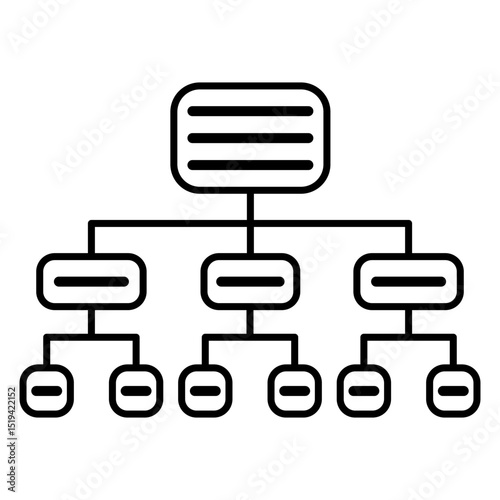 Hierarchical structure used to visualize organizational charts, flowcharts, or decision trees.