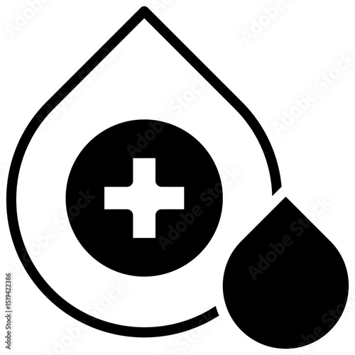 Blood Glucose Drop Icon