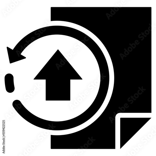 Update Icon Black Solid