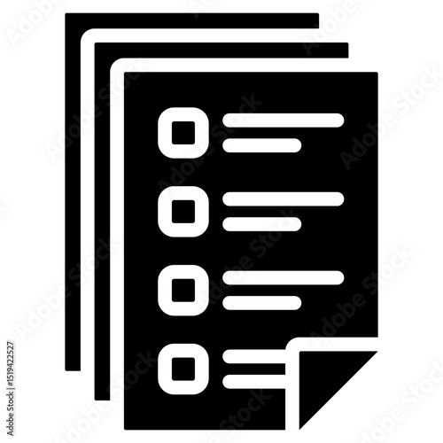 Task Icon Black Solid