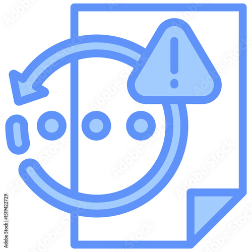 Pending Icon Outline Blue