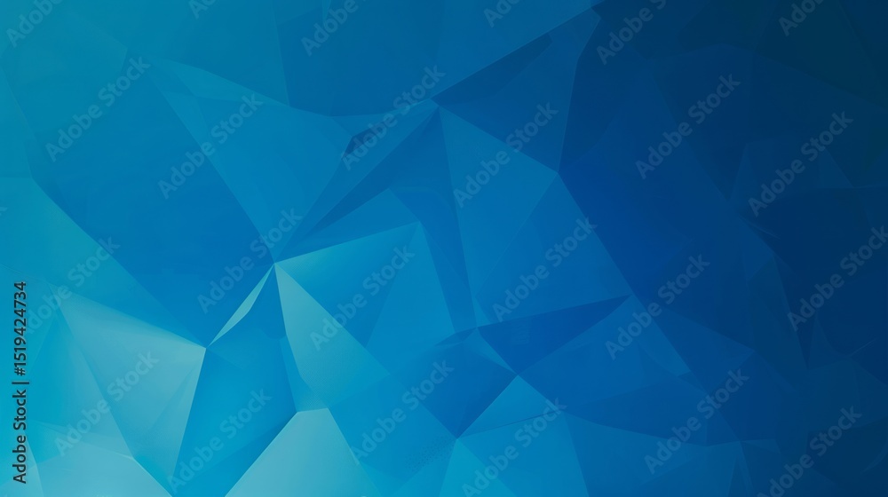 Fototapeta premium Abstract Blue Geometric Polygon Background Design Modern Low Poly Style Texture Digital Art Illustration for Website Banner Presentation Template Graphic Resource Azure Teal Gradient Image Cover Clean