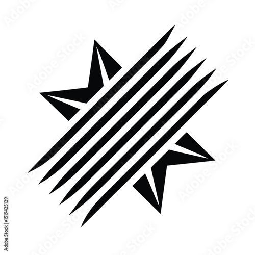 Minimalist Stars and Stripes Wall Art