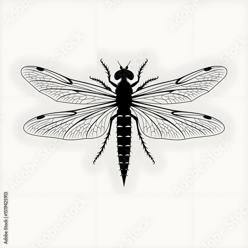 dragonfly isolated on white background