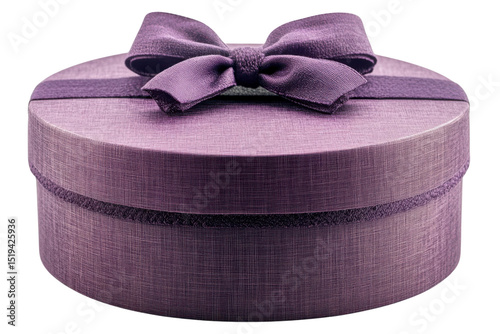 Purple box with satin bow