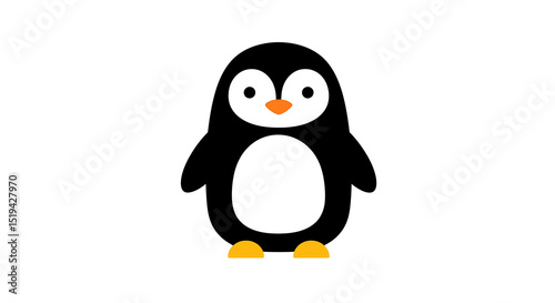 Animal ilustration simple flat vector in white background for design 