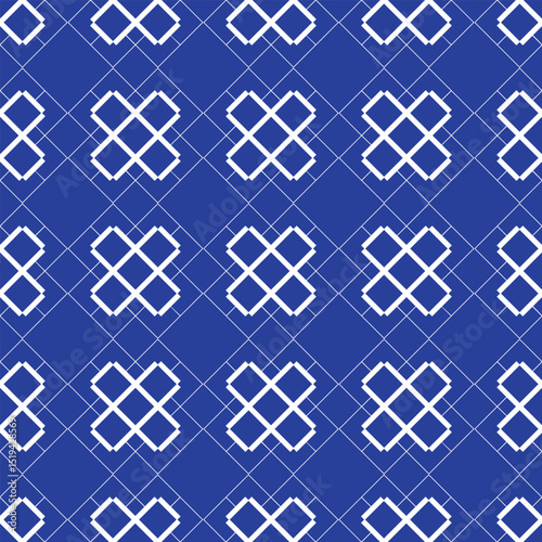 seamless geometric pattern made in illustrator, in two color schemes