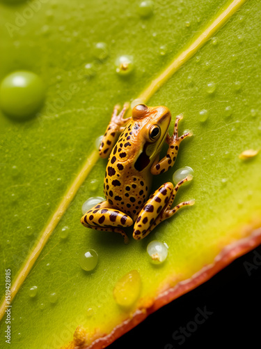 Tadpole metamorphosis to frog photo