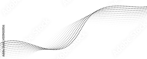 abstract dotted wave background