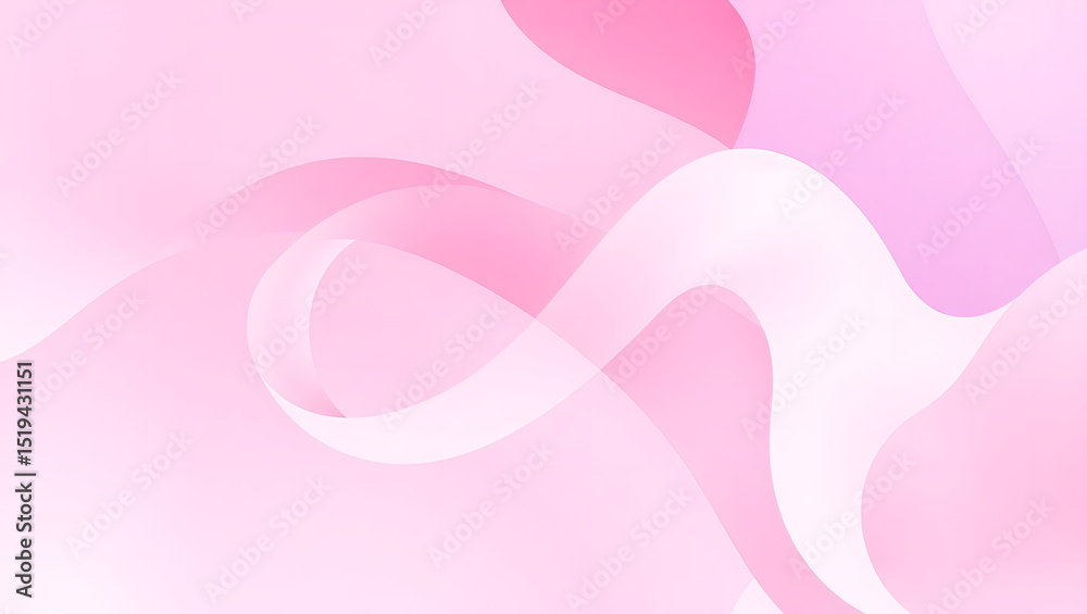 Abstract Pink Background with Flowing Curves and Soft Gradient Light created by Generative AI.