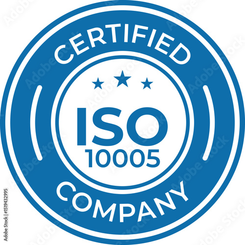 certified iso 10005 company badge