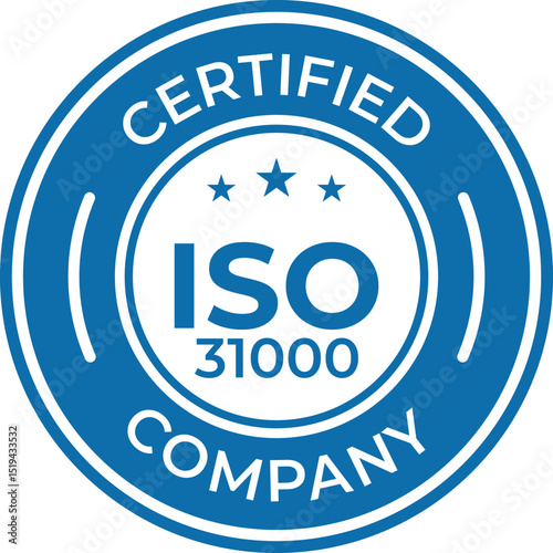 certified iso 31000 company badge
