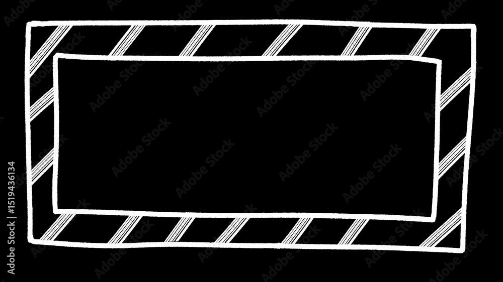 This sketch-style wavy animation border is perfect for adding personality to your YouTube videos, Reels, or slideshows.