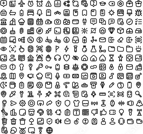 Minimal Essential Line Icons